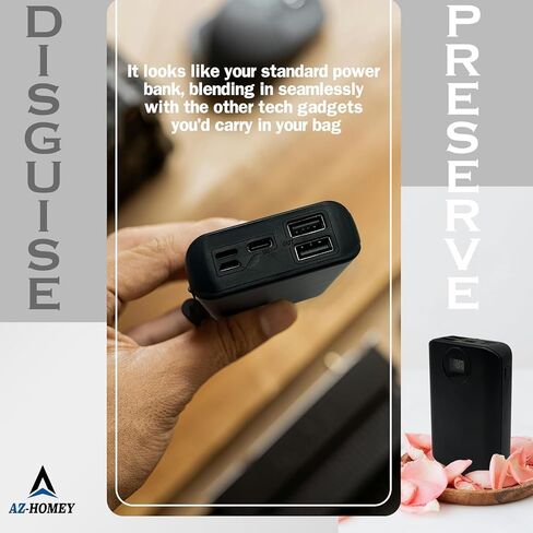 بنك طاقة آمن للتحويل - حجرة تخزين مخفية للأشياء الثمينة، آمن سري، بنك طاقة مزيف للأمان الآمن، جهاز إخفاء محمول، مثالي للسفر والمنزل والمكتب in Kuwait