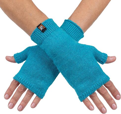 قفازات Evolution Knitwear Alpaca المحبوكة بدون أصابع - ألبكة أطفال فائقة النعومة - صنع في الولايات المتحدة الأمريكية - صغير in Kuwait