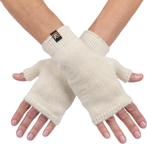 Evolution Knitwear Alpaca Knit Fingerless Mittens - Super Soft Baby Alpaca - Made in the USA - Small in Saudi Arabia