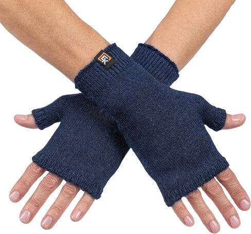 Evolution Knitwear Alpaca Knit Fingerless Mittens - Super Soft Baby Alpaca - Made in the USA - Small in Saudi Arabia