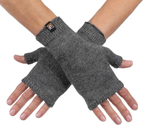 Evolution Knitwear Alpaca Knit Fingerless Mittens - Super Soft Baby Alpaca - Made in the USA - Small in Saudi Arabia