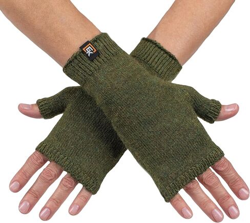 Evolution Knitwear Alpaca Knit Fingerless Mittens - Super Soft Baby Alpaca - Made in the USA - Small in Saudi Arabia