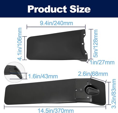 قطعتان من الحاجز الأمامي والخلفي متوافقان مع Tutti Soleil 01، توفر واقيات الرذاذ الحماية، والرفارف الأمامية والخلفية لسهولة تركيب Tutto in Kuwait