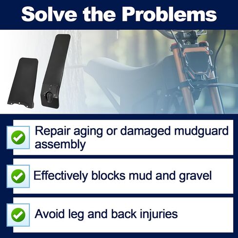 قطعتان من الحاجز الأمامي والخلفي متوافقان مع Tutti Soleil 01، توفر واقيات الرذاذ الحماية، والرفارف الأمامية والخلفية لسهولة تركيب Tutto in Kuwait