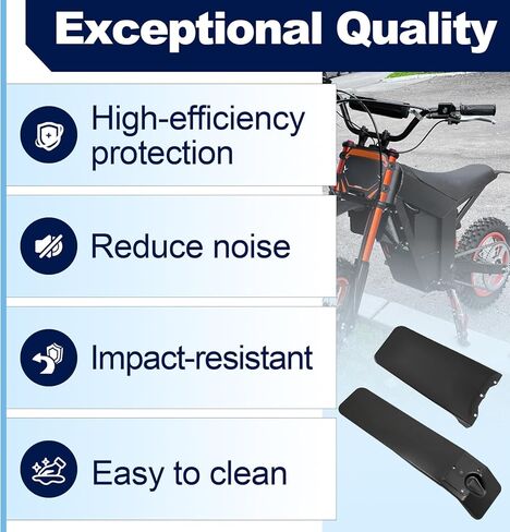 قطعتان من الحاجز الأمامي والخلفي متوافقان مع Tutti Soleil 01، توفر واقيات الرذاذ الحماية، والرفارف الأمامية والخلفية لسهولة تركيب Tutto in Kuwait