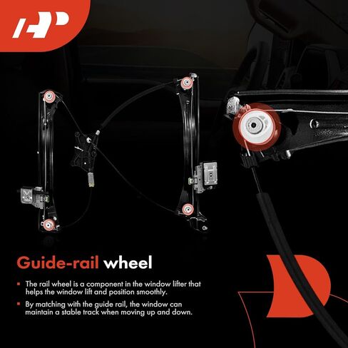 A-Premium Front Left Driver Side Electric Power Window Regulator Without Motor Compatible with Audi A5 Quattro 2018-2024, S5 2018-2023 in Saudi Arabia
