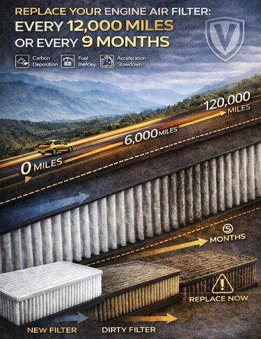 فلتر هواء المحرك CA10755، مناسب للقطع الأصلية المباشرة لسيارة Toyota/Lexus/Jeep/Dodge (Camry، Avalon، Highlander، Sienna، ES350، NX، RX350، Grand Cherokee، Durango) 2010-2022 (ملاءمة مؤكدة) in Kuwait