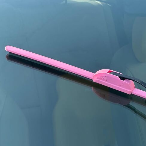 جودة OEM 26 بوصة + 17 بوصة شفرات ممسحة الزجاج الأمامي PARRATI Premium لجميع المواسم باللون الوردي الساخن (مجموعة من 2) in Kuwait