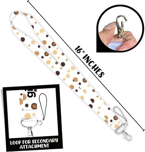 Girl Cookies Scout Lanyard 12pk with Clasp to Hold Cookie Price Sheet Tag for Selling Troops Goal Green Law Promise Track Reorder Thank You Bulk in Kuwait