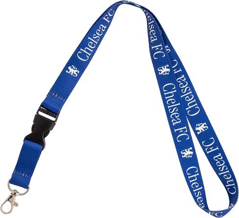 Desert Cactus Chelsea FC Lanyard Vinyl London Blue Lions Club كرة القدم كرة القدم مفاتيح السيارة معرف شارة حامل سلسلة مفاتيح قابلة للفصل مشبك مشبك (حبل B) in Saudi Arabia