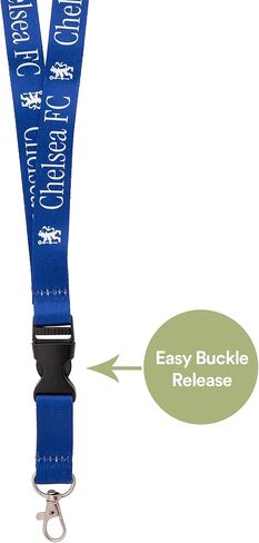 Desert Cactus Chelsea FC Lanyard Vinyl London Blue Lions Club كرة القدم كرة القدم مفاتيح السيارة معرف شارة حامل سلسلة مفاتيح قابلة للفصل مشبك مشبك (حبل B) in Saudi Arabia