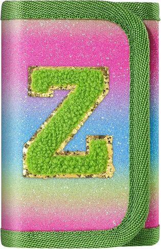 sundee Novelty Wallets for Girls 6-8-10 Kids Wallet with Initials Alphabet Letter Series Personalized Coin Pocket for Teen Girl Gifts Green-R in Saudi Arabia