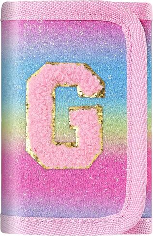 sundee Novelty Wallets for Girls 6-8-10 Kids Wallet with Initials Alphabet Letter Series Personalized Coin Pocket for Teen Girl Gifts Green-R in Saudi Arabia