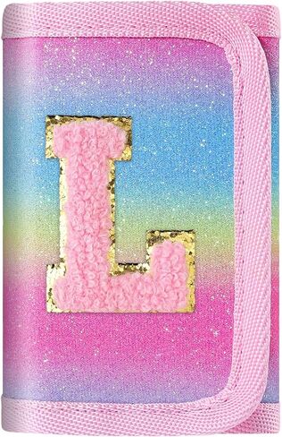 sundee Novelty Wallets for Girls 6-8-10 Kids Wallet with Initials Alphabet Letter Series Personalized Coin Pocket for Teen Girl Gifts Green-R in Saudi Arabia