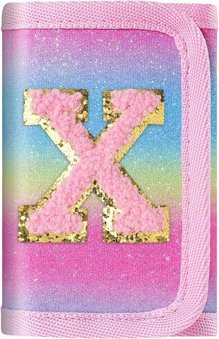 sundee Novelty Wallets for Girls 6-8-10 Kids Wallet with Initials Alphabet Letter Series Personalized Coin Pocket for Teen Girl Gifts Green-R in Saudi Arabia