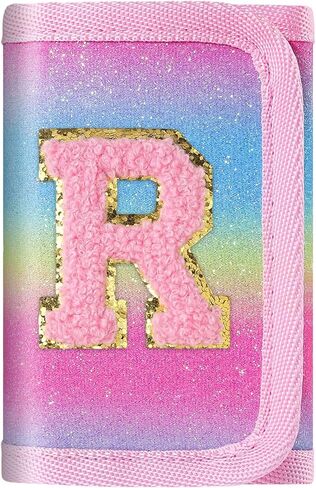 sundee Novelty Wallets for Girls 6-8-10 Kids Wallet with Initials Alphabet Letter Series Personalized Coin Pocket for Teen Girl Gifts Green-R in Saudi Arabia