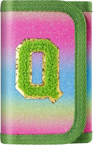 sundee Novelty Wallets for Girls 6-8-10 Kids Wallet with Initials Alphabet Letter Series Personalized Coin Pocket for Teen Girl Gifts Green-R in Saudi Arabia