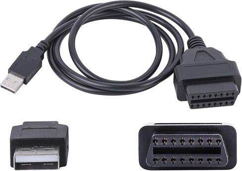 كابل رئيسي بطول 5 أقدام obd2 ذكر إلى DB15 ذكر، سلك تمديد تشخيصي محول 16 دبوس obdii لأداة التشخيص وقارئ الكود in Kuwait
