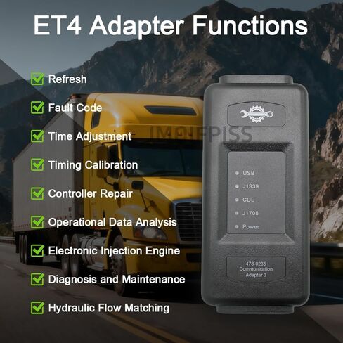 ET4 478-0235 538-5051 317-7485 محول الاتصالات 3 2019C 2023A لمحول كاتربيلر CAT 3 شاحنة أداة تشخيصية ثقيلة in Kuwait