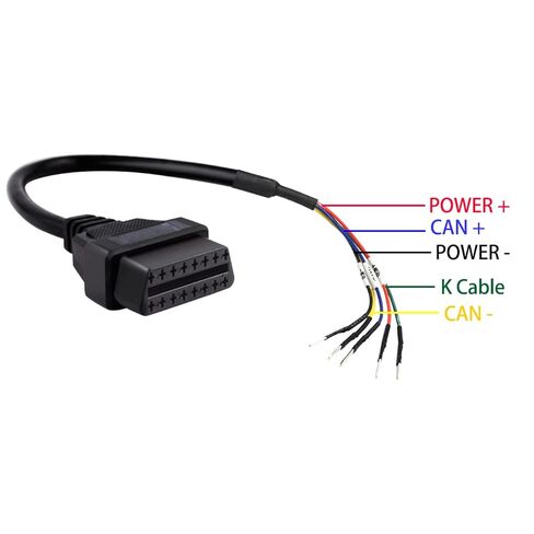 ikkegol حزمة من 2 obd obdii obd2 16 دبوس أنثى موصل k + can k خط الطائر اختبار كابل العالمي ضفيرة diy موبلي محول للدراجات النارية سيارة شاحنة 1 قدم قدم 30 سم / 12 2 قطع in Saudi Arabia