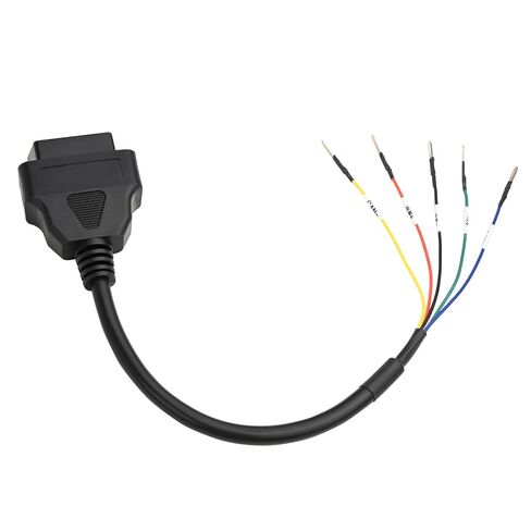 ikkegol حزمة من 2 obd obdii obd2 16 دبوس أنثى موصل k + can k خط الطائر اختبار كابل العالمي ضفيرة diy موبلي محول للدراجات النارية سيارة شاحنة 1 قدم قدم 30 سم / 12 2 قطع in Saudi Arabia