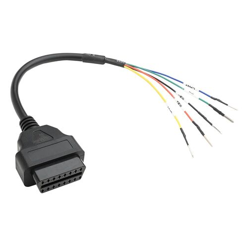 ikkegol حزمة من 2 obd obdii obd2 16 دبوس أنثى موصل k + can k خط الطائر اختبار كابل العالمي ضفيرة diy موبلي محول للدراجات النارية سيارة شاحنة 1 قدم قدم 30 سم / 12 2 قطع in Saudi Arabia
