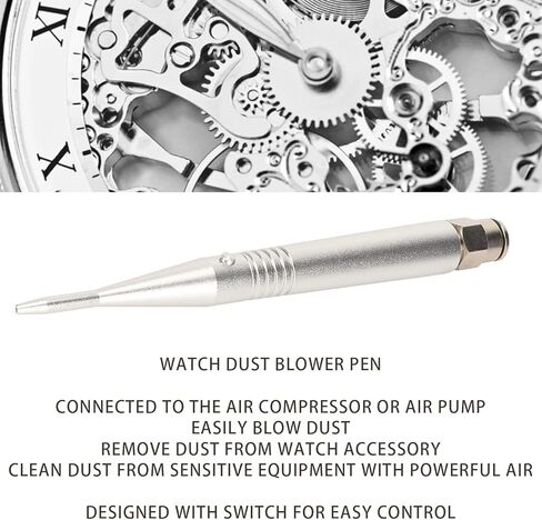 شاهد منفاخ الغبار، استبدال قلم منفاخ الهواء المصنوع من الفولاذ المقاوم للصدأ المقاوم للصدمات مع مفتاح لتنظيف أجزاء الحركة، متجر إصلاح المنزل والساعة in Kuwait