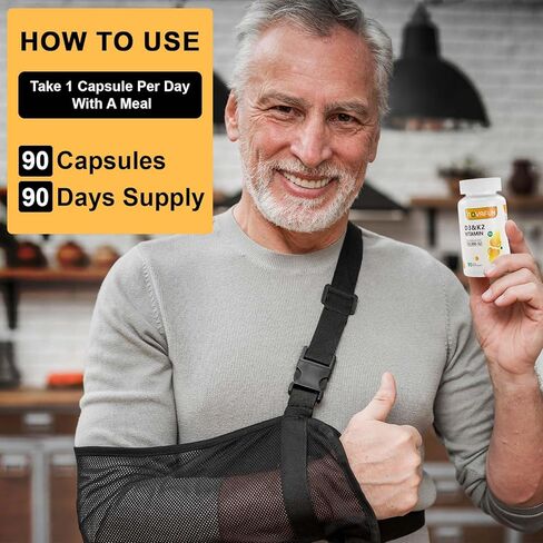D3 K2 Vitamin 10000 IU Softgels, D3 K2 Supplement with Coconut Oil for Bone, Teeth Health, Support Muscle & Heart Health, 90 Count in Saudi Arabia