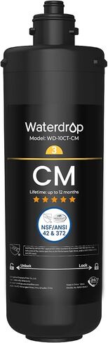 Waterdrop WD-10GC Under Sink Water Filter, Replacement for Waterdrop TSA & TSB & TSB CM 3-stage Under Sink Water Filter System in Saudi Arabia