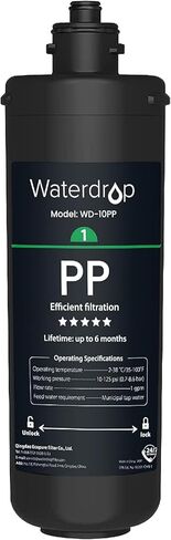 Waterdrop WD-10GC Under Sink Water Filter, Replacement for Waterdrop TSA & TSB & TSB CM 3-stage Under Sink Water Filter System in Saudi Arabia