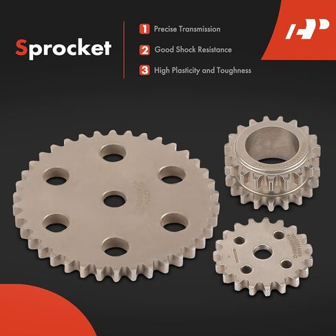 A-Premium 9PCS Engine Timing Chain Kit W/Sprocket & Tensioner & Guide Compatible with Ford & Lincoln - Escape 2010-2019, Fusion 2010-2020, Transit Connect 2014-2015, MKZ 2011-2012 - L4 2.3L 2.5L in Saudi Arabia