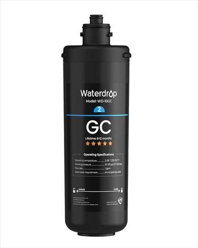 Waterdrop WD-10GC Under Sink Water Filter, Replacement for Waterdrop TSA & TSB & TSB CM 3-stage Under Sink Water Filter System in Saudi Arabia