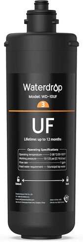 Waterdrop WD-10GC Under Sink Water Filter, Replacement for Waterdrop TSA & TSB & TSB CM 3-stage Under Sink Water Filter System in Saudi Arabia