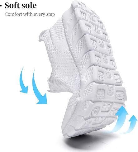 Running Tennis Shoes for Women Men Breathable Walking Shoes Lightweight Soft Mesh Athletic Gym Sneakers Workout Fashion Sneakers Lace up Daily Footwear in Saudi Arabia