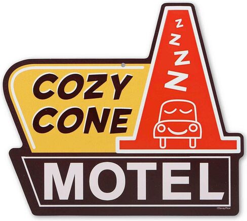 Disney Pixar Cars Cozy Cone Motel Metal Wall Sign - Fun Cars Decoration for Home in Saudi Arabia