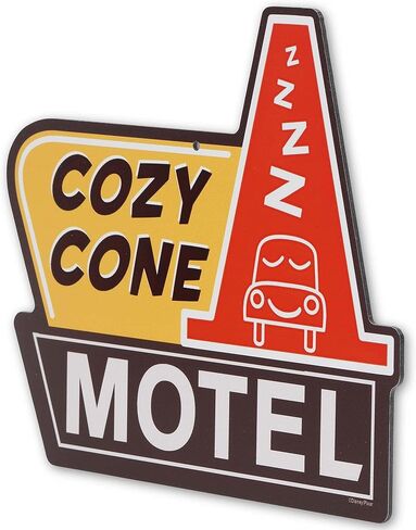 Disney Pixar Cars Cozy Cone Motel Metal Wall Sign - Fun Cars Decoration for Home in Saudi Arabia