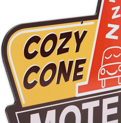 Disney Pixar Cars Cozy Cone Motel Metal Wall Sign - Fun Cars Decoration for Home in Saudi Arabia