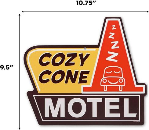 Disney Pixar Cars Cozy Cone Motel Metal Wall Sign - Fun Cars Decoration for Home in Saudi Arabia