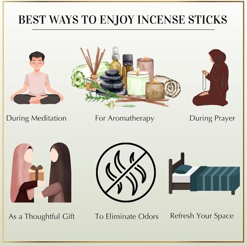 Oud Al Khaleeji Incense Sticks by Dukhni – Zesty Oudh Scent | Agarwood Arabian Charcoal Free Incense I 90 Long-Lasting Oud Sticks | Organic & Non Toxic I Relaxing Aroma for Home, Meditation, Prayer in Saudi Arabia