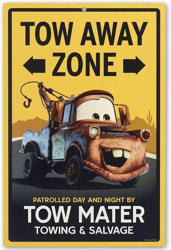 Disney Pixar Cars Cozy Cone Motel Metal Wall Sign - Fun Cars Decoration for Home in Saudi Arabia