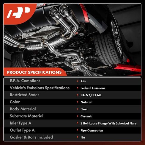 محول حفاز ممتاز A-متوافق بشكل مباشر مع دودج داكوتا 2000 2001 2002 2003 4.7L، 4WD، E.P.A. متوافق in Saudi Arabia