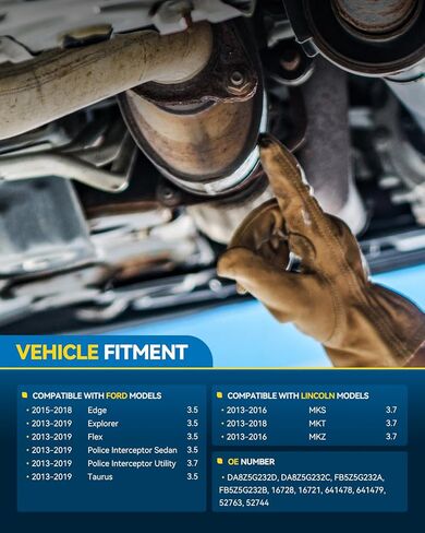 PHILTOP Catalytic Converter Compatible With Explorer 3.5L 2013 2014 2015 2016 2017 2018 2019 2pcs in Saudi Arabia