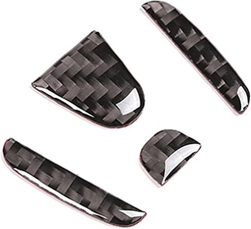 Compatible with Car Rear Tailgate Emblem Logo Trim Carbon Fiber Emblem Badge Decal Cover Sticker Accessories for Honda 11th Gen Civic 2022-2026 4PCS(Black) in Saudi Arabia
