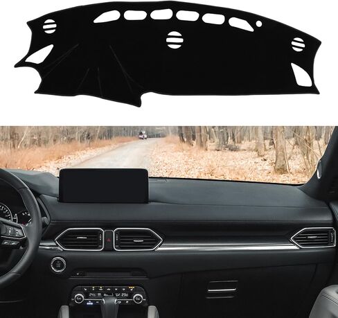 Motoforti Dash Cover, Non-Slip Dashboard Carpet Mat for Mazda CX-5 2012-2016, Polyester, Black in Saudi Arabia