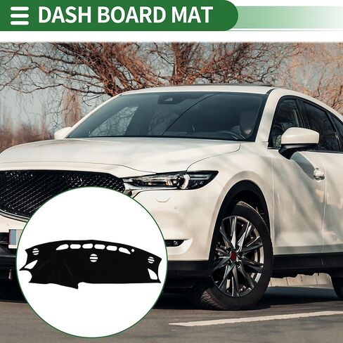 Motoforti Dash Cover, Non-Slip Dashboard Carpet Mat for Mazda CX-5 2012-2016, Polyester, Black in Saudi Arabia