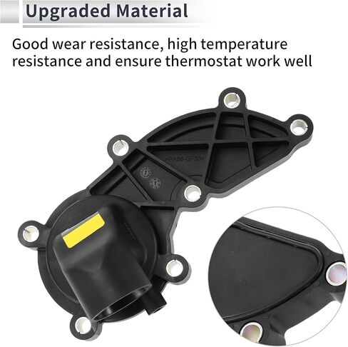Inner Car Thermostat for Audi S4 S5 A6 A7 Q7 3.0T Durable Engine Coolant Thermostat Housing Assembly No.06E121111AL Plastic 1 Pcs in Saudi Arabia