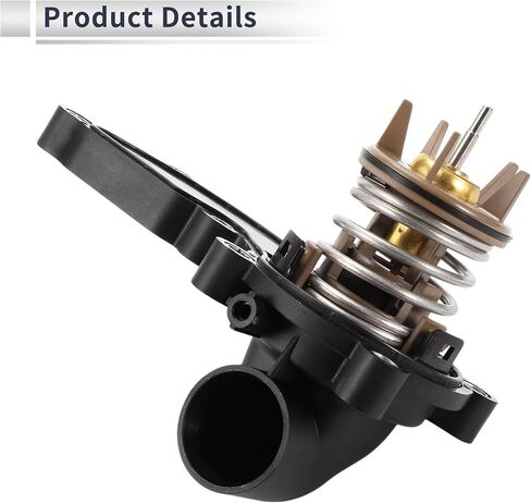 Inner Car Thermostat for Audi S4 S5 A6 A7 Q7 3.0T Durable Engine Coolant Thermostat Housing Assembly No.06E121111AL Plastic 1 Pcs in Saudi Arabia