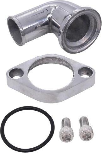 ApplianPar 90° Swivel Water Neck Thermostat Housing for Chevy 265 283 305 307 327 348 350 383 396 400 402 409 427 454 472 502 SBC BBC Small and Big Block Engines Polished Aluminum in Saudi Arabia