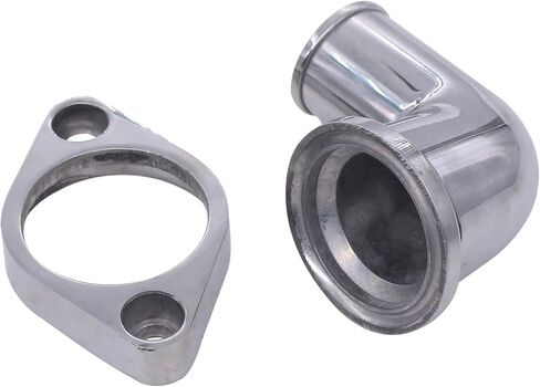 ApplianPar 90° Swivel Water Neck Thermostat Housing for Chevy 265 283 305 307 327 348 350 383 396 400 402 409 427 454 472 502 SBC BBC Small and Big Block Engines Polished Aluminum in Saudi Arabia