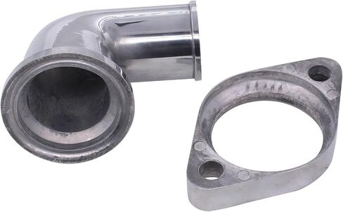 ApplianPar 90° Swivel Water Neck Thermostat Housing for Chevy 265 283 305 307 327 348 350 383 396 400 402 409 427 454 472 502 SBC BBC Small and Big Block Engines Polished Aluminum in Saudi Arabia